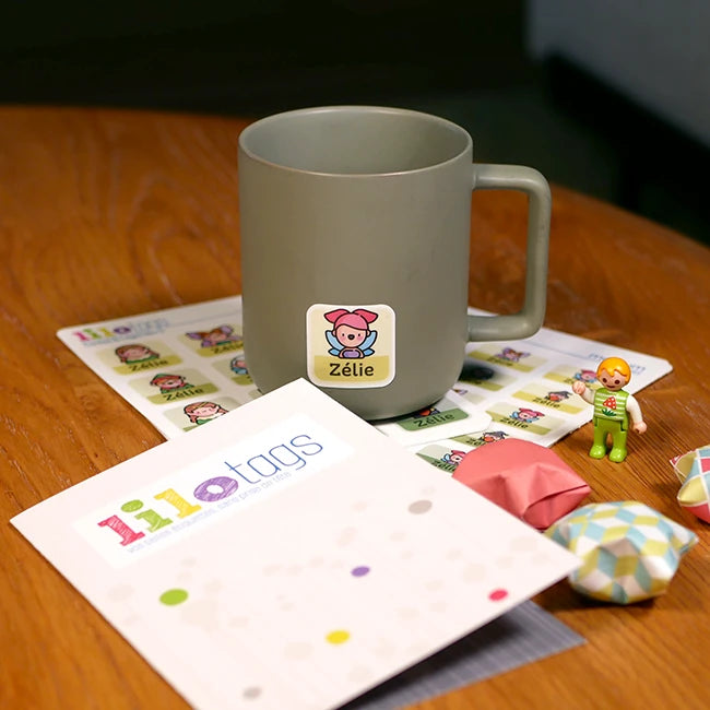 Des jolis stickers personnalisables pour marquer les objets à la maison