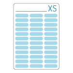 72 ÉTIQUETTES - XS