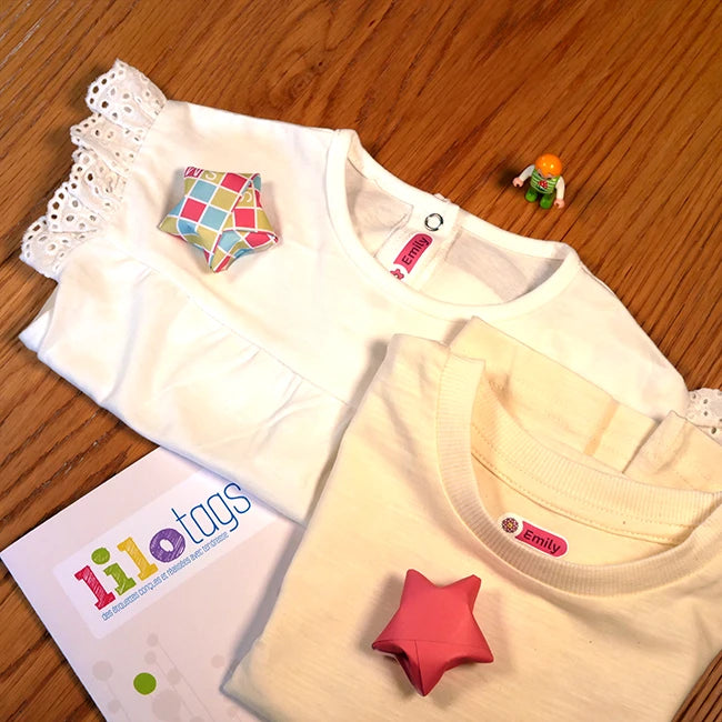Étiquettes thermocollantes personnalisables pour marquages vêtement enfants